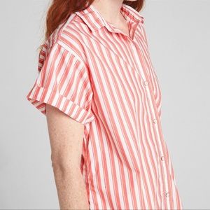 NWOT Gap striped button down top